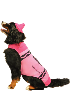 GENERIC Pink Crayola Dog Costume