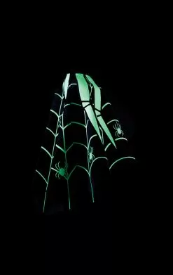 GENERIC Kids Glow-in-the-dark Spider Poncho Costume -Simply Fancy Dress Shop 00030479a03