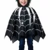 GENERIC Kids Glow-in-the-dark Spider Poncho Costume -Simply Fancy Dress Shop 00030479p