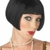 1920s Flapper Black Wig -Simply Fancy Dress Shop 1920s flapper black wig 422616