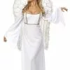 Smiffys Adult Angel Costume With Wings -Simply Fancy Dress Shop adult angel costume with wings 939832