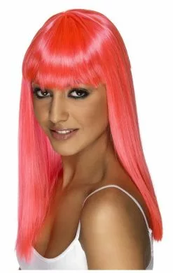 Smiffys Adult Glamourama Wig NEON PINK