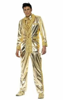 Smiffys Adult Gold Elvis Costume
