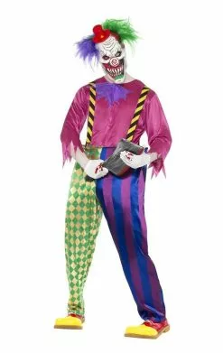 Smiffys Adult Kolorful Killer Klown Costume