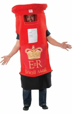 Adult Postbox Fancy Dress Costume