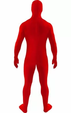 Adult Red Second Skin Suit -Simply Fancy Dress Shop adult red second skin suit 361971