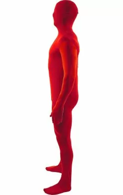 Adult Red Second Skin Suit -Simply Fancy Dress Shop adult red second skin suit 955640