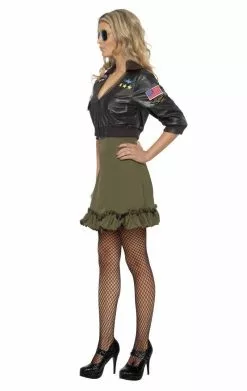 Simply Fancy Dress Shop -Simply Fancy Dress Shop adult top gun dress costume 375610