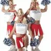 GENERIC Adult Varsity Cheerleader Costume -Simply Fancy Dress Shop adult varsity cheerleader costume 438565