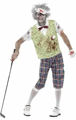 GENERIC Adult Zombie Golfer Halloween Fancy Dress Costume