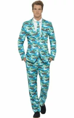 Smiffys Aloha Patterned Stand Out Suit