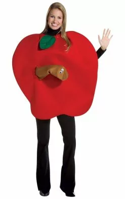 Apple With Worm Costume