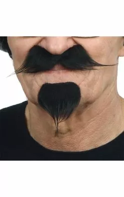 GENERIC Cavalier Black Moustache Set