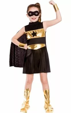 Child Super Hero Costume Black