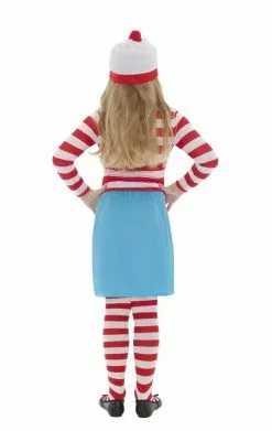 Smiffys Kids Wheres Wally Girl Costume -Simply Fancy Dress Shop child wheres wally girl costume 670088
