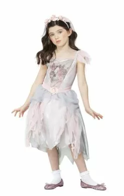 GENERIC Childrens Vintage Ghost Bride Costume
