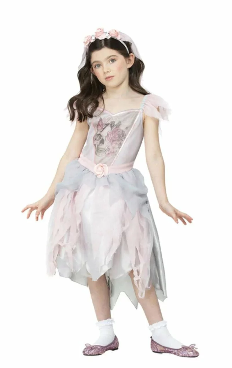 GENERIC Childrens Vintage Ghost Bride Costume 3 GENERIC Childrens Vintage Ghost Bride Costume