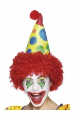 Smiffys Clown Hat With Wig