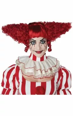 Creepy Clown Dark Red Wig
