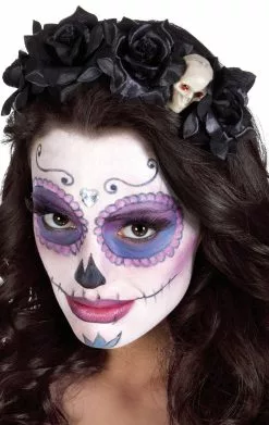 Boland Day Of The Dead Black Roses Headband