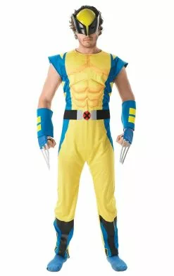 Mens Superhero Wolverine Costume