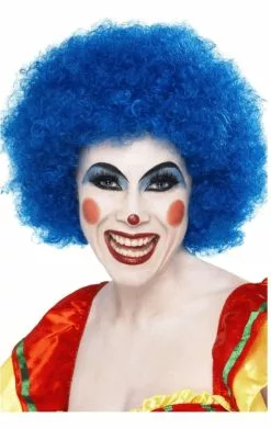 Economy Clown Wig In BLUE
