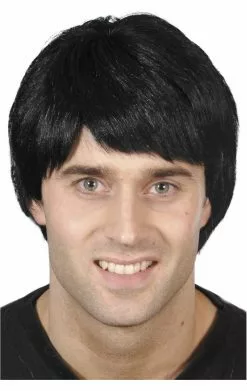 Smiffys Fred Flintstone Style Black Wig