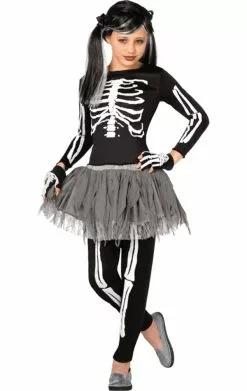 Girls Skeleton Costume