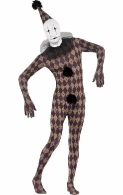 Smiffys Halloween Clown Second Skin Suit