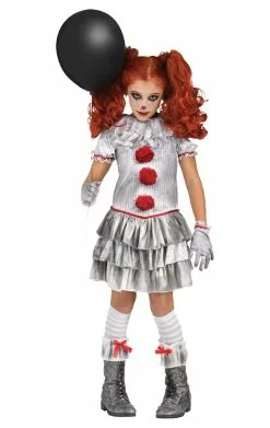 Kids Miss Pennywise Clown Costume