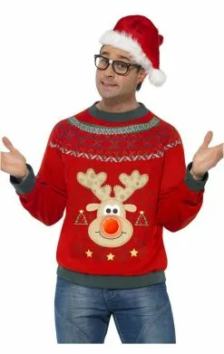 GENERIC Light Up Christmas Jumper Costume