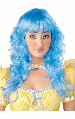 Long Light Blue Wig