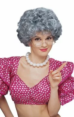 GENERIC Mom Short Grey Wig