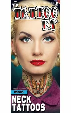 Moth Neck Tattoo FX