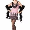 Pink Flirty Flapper Costume -Simply Fancy Dress Shop pink flirty flapper costume 373500