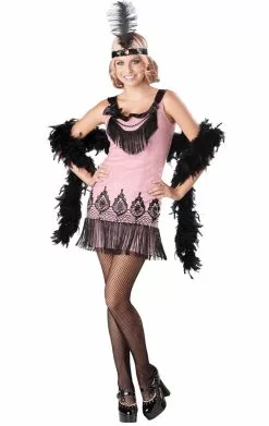 Pink Flirty Flapper Costume