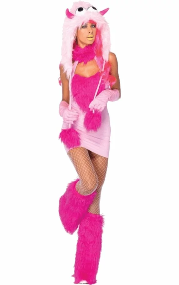 LEG AVENUE Pink Puff Monster Costume 3 LEG AVENUE Pink Puff Monster Costume