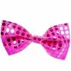 Pink Sequin Bow Tie