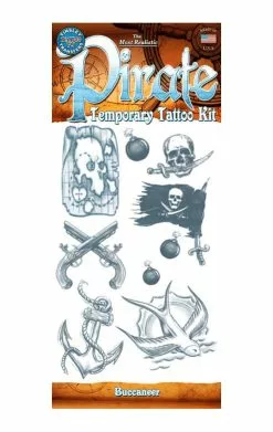 Pirate Temp Tattoo Set