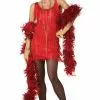 Red Fashion Flapper Costume -Simply Fancy Dress Shop red fashion flapper costume 582573
