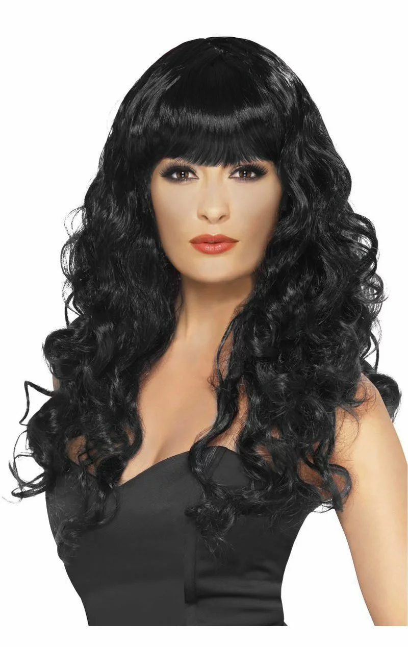 Smiffys Siren Black Wig 3 Smiffys Siren Black Wig