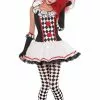 AMSCAN Teen Harlequin Jester Costume -Simply Fancy Dress Shop teen harlequin jester costume 751700