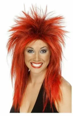 Smiffys Tina Wig RED & BLACK