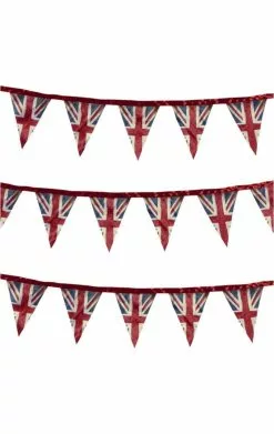 GENERIC Union Jack Fabric Bunting Decoration (3m)