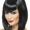 Smiffys Womens Black Bob Vampire Wig