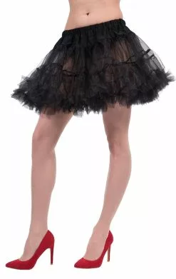 Womens Black Petticoat
