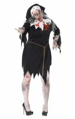 Smiffys Zombie Nun Costume -Simply Fancy Dress Shop zombie nun costume 447505