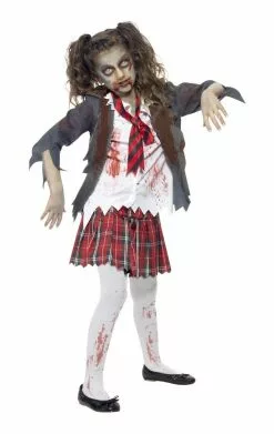 Smiffys Zombie School Girl Costume